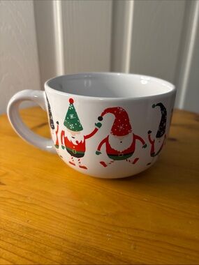 Design Studio Festive Santa Gnome Holiday Ceramic Mug